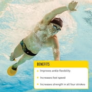 FINIS Positive Drive Fins - High-Quality Swim Fins for Men and Women - Swim Flippers to Use with All Four Swim Strokes - Swimming Fins for Swimming and Pool Accessories - X-Large, Yellow