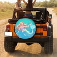 thumbnail image 3 of KAKALAD Mermaid Girl Summer Spare Tire Cover Universal Vehicle Accessories Buckle Car Tools 15”in, 3 of 6