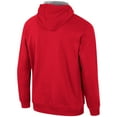 thumbnail image 3 of Men's Colosseum Scarlet Ohio State Buckeyes Half-Zip Hoodie, 3 of 3