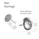 thumbnail image 4 of Arete para Mujer con Cristal Swarovski  en Forma de Star– Bañado en Rodio– Arete Elegante y Brillante, Aretes de Mujer de Moda– Joyería para Mujer de Moda– Regalo especial Ortiz Espinosa Temporada, 4 of 7