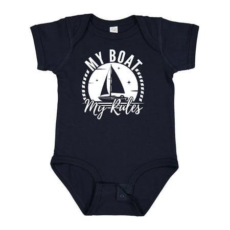 

Inktastic Sailing Captain My Boat My Rules Gift Baby Boy or Baby Girl Bodysuit