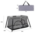 thumbnail image 4 of Cuna de Viaje Bebe Motek Niky Easy con Bolso y Mosquitero gris, 4 of 4