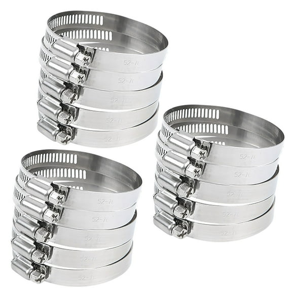 sdhkgrrt Hose Clamp, Stainless Steel Hose Clamp, Adjustable Pool Hose Clamp, Worm Drive Clamp for Hose, Durable Clamp for Pipes, Pool Accessory Clamp, Home and Garden Tool