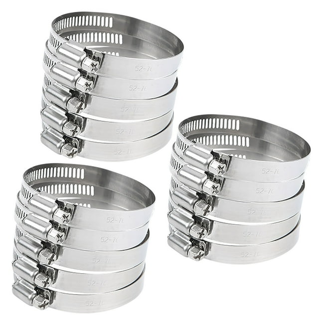 PEONAVET Fixed Clip Stainless Steel Pool Hose ClampDrive Hose Clamp Line Worm Clip