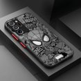 thumbnail image 1 of Matte Spiderman Print Coque Phone Case for Samsung Galaxy S22 S23 Ultra Note 20 Ultra 10 Plus 8 9 S20 FE S21 Note Cover F02 for Galaxy S21, 1 of 6