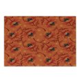 thumbnail image 1 of Orange Cutting Board, Poppy Flower Series Blossoms Romance Bohemian Design Print, Decorative Tempered Glass Cutting and Serving Board, Small Size, Burnt Orange Yellow, by Ambesonne, 1 of 1