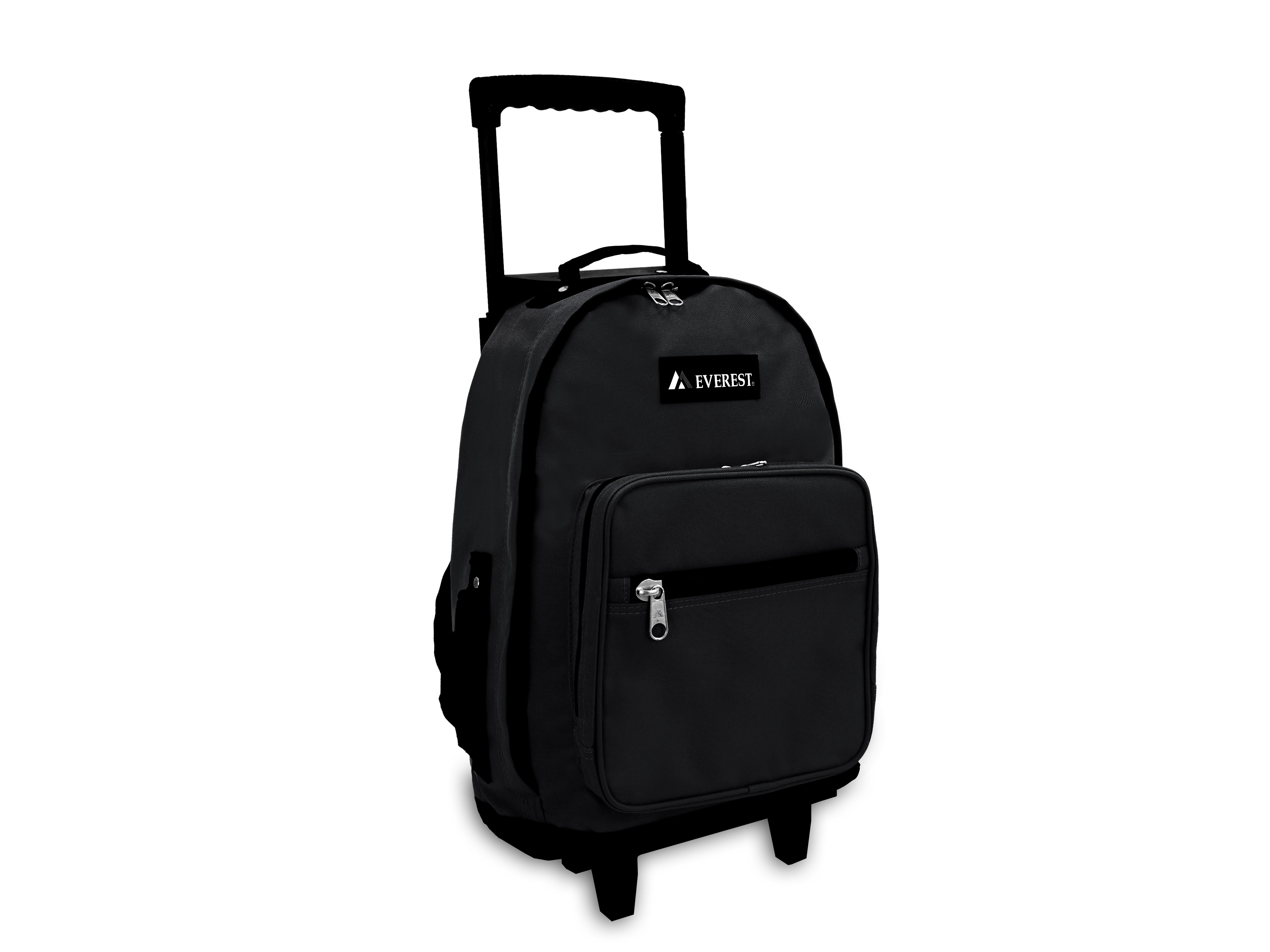 Everest Unisex Wheeled Backpack, Black - image 2 of 5
