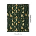 thumbnail image 3 of PONPRNGY Christmas Blanket Green Pine Tree Throw Blanket Soft Plush Blanket for Xmas Winter Home Bed Sofa Couch Chair, 51 x 59 Inch, 3 of 6