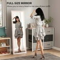 thumbnail image 4 of HOMCOM 64" x 21" Full Length Mirror, Rectangular Full Body Mirror, Pink, 4 of 10