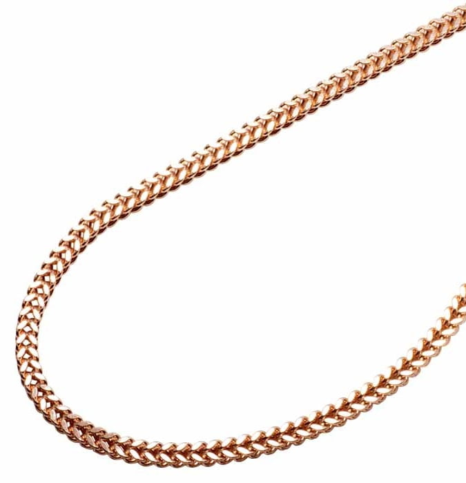 10K Rose Gold 3MM Hollow Franco Box 