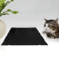 thumbnail image 3 of XIRQI 4 Pack Scat Mat for Cats,Cat Spike Mat with 13X16 Inches,Cat Repellent Mat Deterrent Indoor And Outdoor,Training Pads Keep Cats And Dogs Off Couch,Bed(13.4"×16.5",Black), 3 of 8