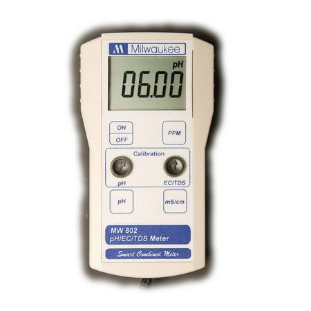 Milwaukee MW802 Smart pH/EC/TDS/ Combination (Best Ph Meter For Growing)