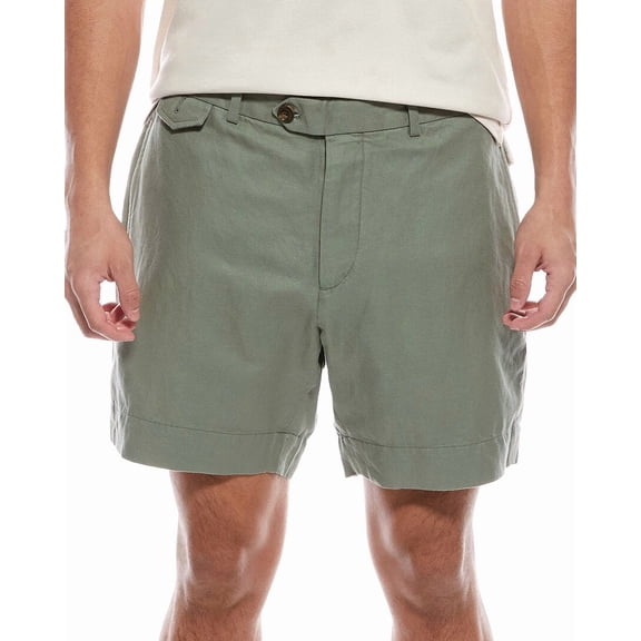 Brooks Brothers mens Linen-Blend Short, 32, Green