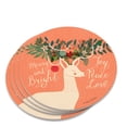 thumbnail image 1 of Christmas Deer Merry Bright Joy Peace Love Novelty Coaster Set, 1 of 4