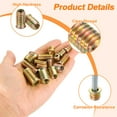 thumbnail image 4 of Uxcell Wood Furniture M10x25mm Threaded Insert Nuts Interface Hex Socket Drive 25Pack, 4 of 6