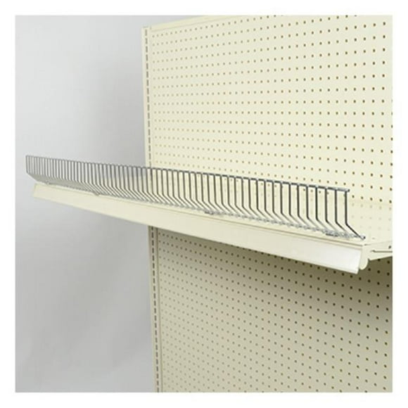 Siffron 100638 3 x 48 in. Chrome Front Shelf Wire Fence for Lozier or Madix Fixtures, Pack of 10