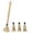 Khaki 1PCS, variant on BBQ Basting Mops 18 Inch Grill Basting Brush Wooden Long Handle with