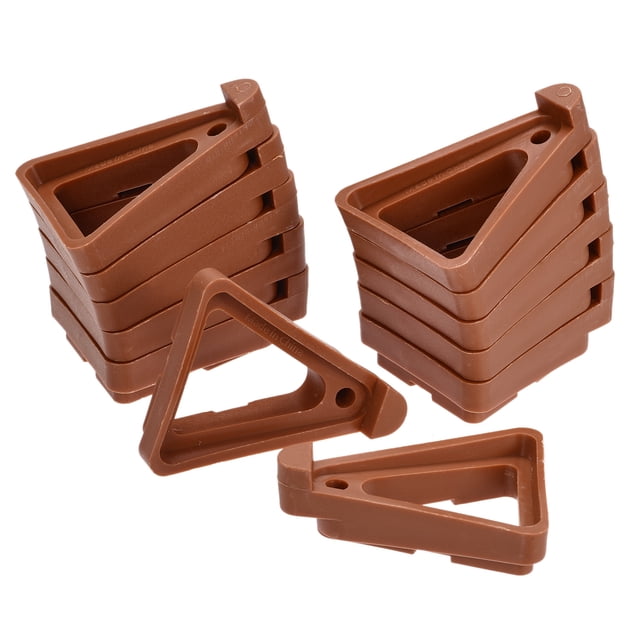 Uxcell Plastic Triangle Plant Pot Feet Flower Planter Bottom Stand Rack Riser Red