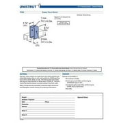 Genuine Unistrut P1834-EG Channel Trolley Track Intermediate Support Hanger Bracket for All 1-5/8 Strut Channel