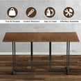 thumbnail image 4 of Gymax Rectangular Dining Table w/ Wooden Top Metal Frame Kitchen Dining Room 63'', 4 of 7