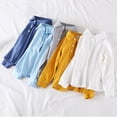 thumbnail image 6 of 4-5T Little Kids Boys Long Sleeve Classic Oxford Dress Shirts Kids Casual Button Collared Shirt for 12 18 24 Months 2T 3T 4T 5T 6T 7T Toddler Kids Fall Winter Clothes Tops, 6 of 6