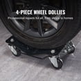 thumbnail image 2 of Wheel Dolly, 6000 lbs/2722 kg Car Moving Dolly, Wheel Dolly Car Tire Stake Set of 4 Piece, Heavy-duty Car Tire Dolly Cart Moving Cars, Trucks, Trailers, Motorcycles, and Boats, 2 of 11