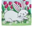 thumbnail image 4 of Northlight Tulips Happy Easter Bunny Outdoor House Flag - 28" x 40", 4 of 7