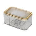thumbnail image 2 of Weloille Wall Mounted Tissue Box, Automatic Lift Dustproof Transparent Storage Box, Flip Cover Desktop Wall Hanging Dispenser, Multifunctional Storage Box for Entryway Bathroom Kitchen, 2 of 6