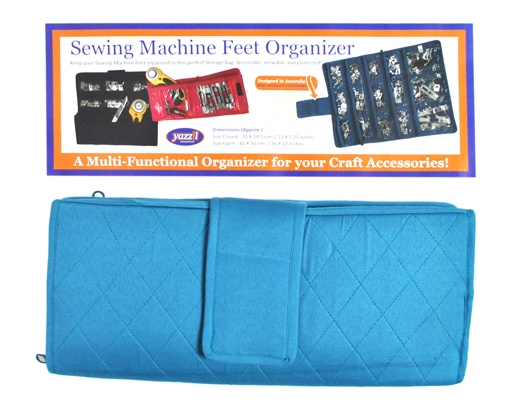 Yazzii Sewing Machine Feet Organizer Aqua
