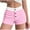 Pink, variant on Women Lounge Shorts Button Stripe Y2k Low Rise Sexy Micro Shorts Slim Fit Stretchy Pajama Bottoms Cute Sleep Shorts