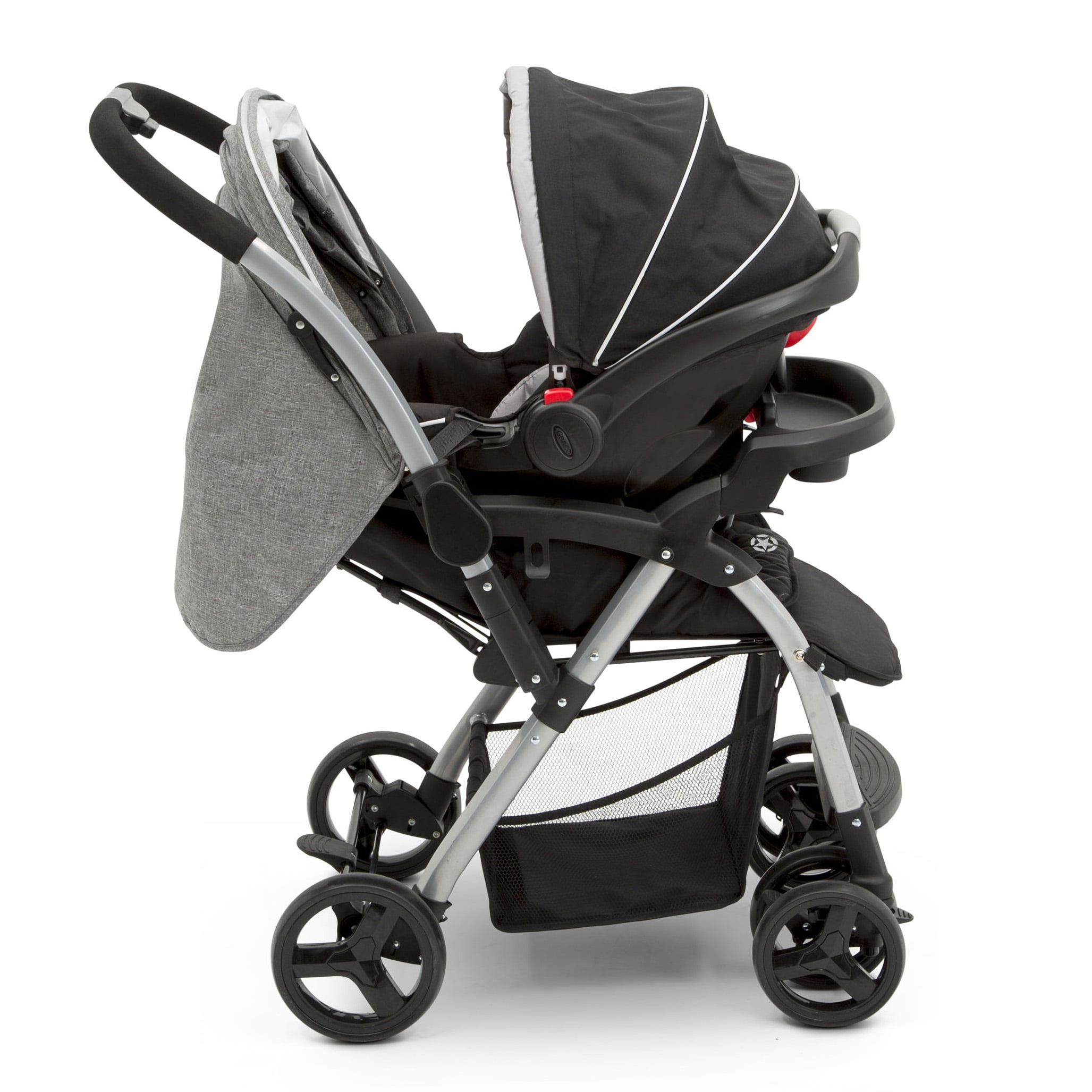 Jeep Unlimited Reversible Handle Stroller, Grey Tweed