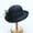 Navy, variant on Uclet Ladies Hats For Church Ladies Sun Hat Occasion Event Organza Fancy Church Hat Tea Time Hat Wide Brim Hats For Women Dressy Hats For Women Black One Size