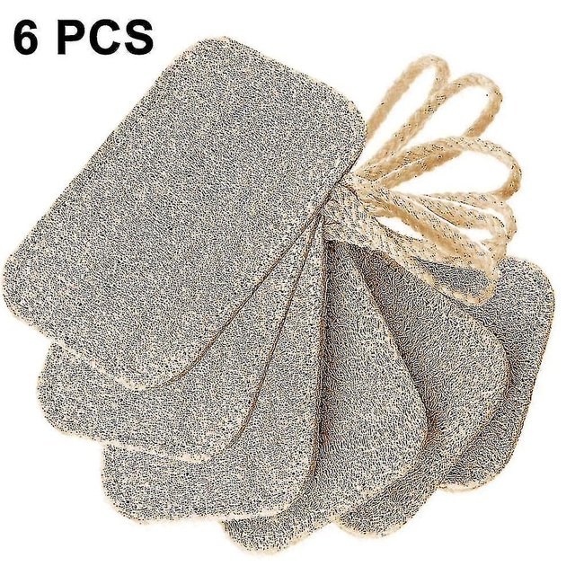 Paquete de 6 paños exfoliantes para baño y cara, toalla de tejido suave, paño de baño Exfolia