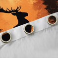 thumbnail image 4 of Homewish Animal Deer Black Out Curtains for Teens Boys Girls,Jungle Wildlife Curtains Pack of 2 (42x63 Each),Black Orange Bedroom Curtains,Luxury Bedroom Decor, 4 of 6