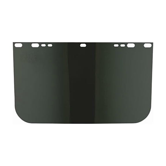 Visor, Dark Green, Unbound, 15-1/2 in L x 9 in H, for Jackson Safety® Head Gear/Cap Adaptors