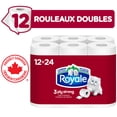 thumbnail image 2 of Royale 3 Ply Strong Toilet Paper, 12 Equal 24 Bathroom Tissue Rolls, 2 of 20
