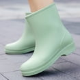 thumbnail image 4 of NOKIO Ladies Waterproof Boots Women'S Trendy Waterproof Rubber Booties Women's Rain Slip Casual Shoes Short Ankle Boots Outdoor Fashion Women's Casual Shoes Women'S Foldable Rain Boots, 4 of 5