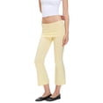 thumbnail image 3 of Breezora Women's Fold Over Waist Cropped Flare Pants High Waisted Leggings Casual Stretchy Loose Relaxed Fit Daily Yoga Trousers, 3 of 5