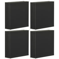 5 Count (20 total) 16” x 20” Black Super Value Canvas by Artist's Loft - Acid Free Cotton Canvas for Paint - Acrylic - & Oils - Bulk 4 Pack