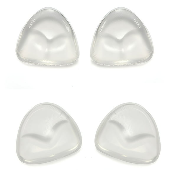 TELOLY Women's Silicone Push-Up Enhancer Bra Inserts, Clear