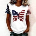 thumbnail image 2 of Women's Tops T-Shirts Printed Crew Neck Short Sleeve Pullover Casual Trendy Shirts, 2 of 4