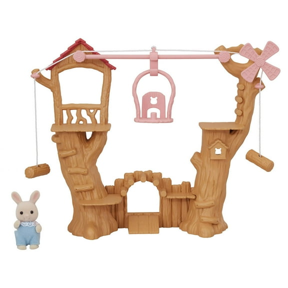 Calico Critters Baby Ropeway Park, Dollhouse Playset with Figure