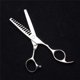 thumbnail image 4 of Tijeras de corte de cabello japonesas de acero inoxidable de 6 pulgadas con tijeras de entresacar para salón y uso doméstico., 4 of 5