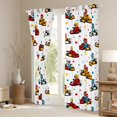 thumbnail image 3 of Manfei Lovely Race Car Blackout Curtains,Cartoon Stars Curtains Pack of 2 (42x84 Each),White, 3 of 7