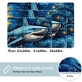thumbnail image 2 of Shark Non-Slip Polyester Door Mat Floor Mats Bath Rugs Machine Washable, 2 of 6