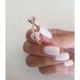 thumbnail image 2 of Cora Jewellery 2.65CT Oval Moissanite Solitaire Hidden Halo Engagement Ring For Women, 10K Rose Gold, 2 of 6