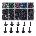 thumbnail image 2 of Ojos De Seguridad De Plástico Multicolor Para Muñeca De Oso De Peluche, Juguetes Blandos De Que Hacen Manualidades - 566 piezas Sunnimix Cuentas de ojos de seguridad para muñecas, 2 of 8