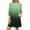 Green, variant on Qulqfy 3/4 Sleeve Womens Dresses Mini Casual Black Short Tunic V Neck Dresses Women Fall Dresses L