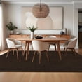 thumbnail image 3 of FairOnly 10'x13'Modern Solid Color Knitted Machine Washable Area Rug Low Pile Pet Friendly Non Slip Indoor Minimalist Rug for Living Room Dining Room,Red Brown, 3 of 8