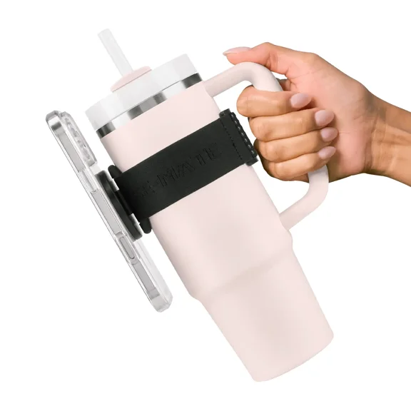 MagSafe Water Bottle Phone Holder,Magnetic Phone Holder for Water Bottle, Adjustable Velcro MagSafe Compatible Phone Mount Strap, Hands Free Cell Phone Bracket for Gym Workout Beach Outdoor Travel Tu